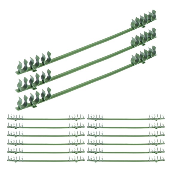 TABLZONE 50Pcs Cucumber Trellis Clips Climbing Vine Support Buckle Green