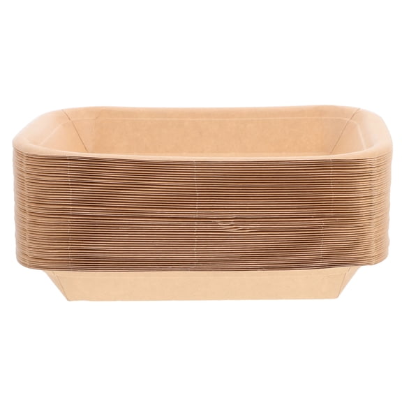 TABLZONE Disposable Paper Platters Khaki for Crawfish and Seafood Party Events 50Pcs