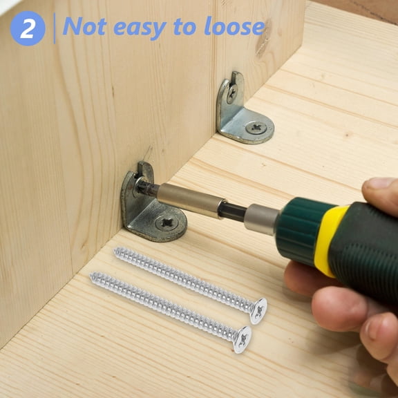 TABLZONE 50Pcs Easy Install Stainless Steel Self Drilling Screws for Window and Door Applications