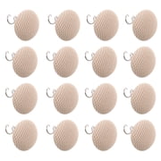 TABLZONE 50Pcs Fabric Covered Twist Pins for Upholstery Bed Skirts Beige Sofa Cushion Slipcover Clips