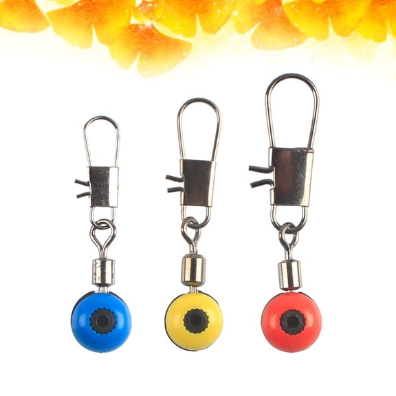 TABLZONE 50Pcs Assorted Color Fishing Rod Pole Guide with Built in Swivel for Fast Water