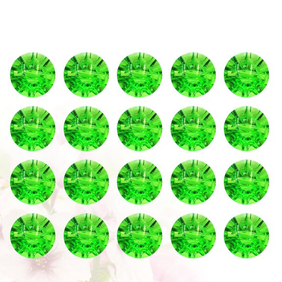 TABLZONE 50Pcs Green Crystal DIY Sewing Button Fine Workmanship for Clothing