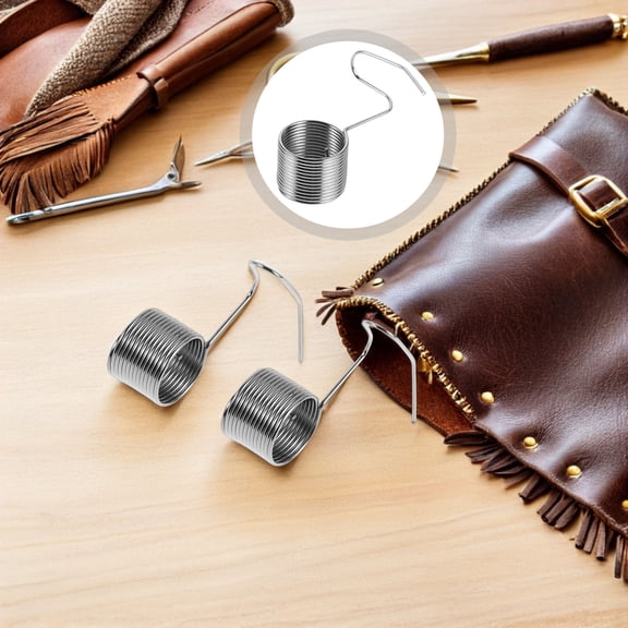TABLZONE Industrial Sewing Machine Spring Iron Plated Silver for Efficient Line Management 50Pcs