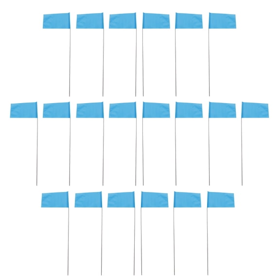 TABLZONE 50Pcs PVC Yard Flags for Landscape Marking and Underground Utilities Identification