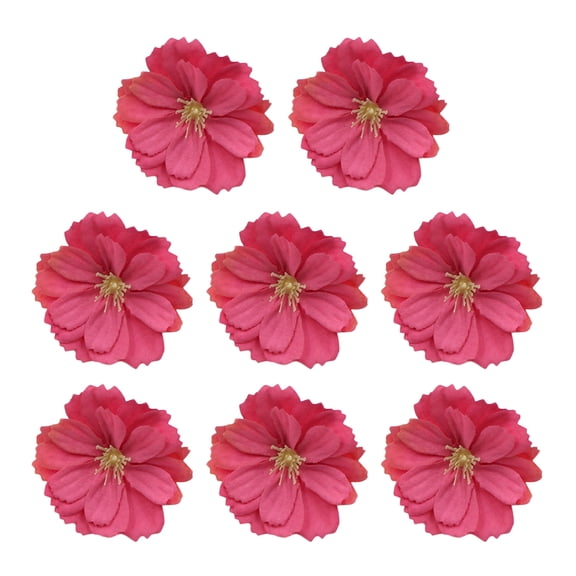 TABLZONE 50Pcs Rosy Cloth Flower Simulation Plum Blossom for Party Decorations