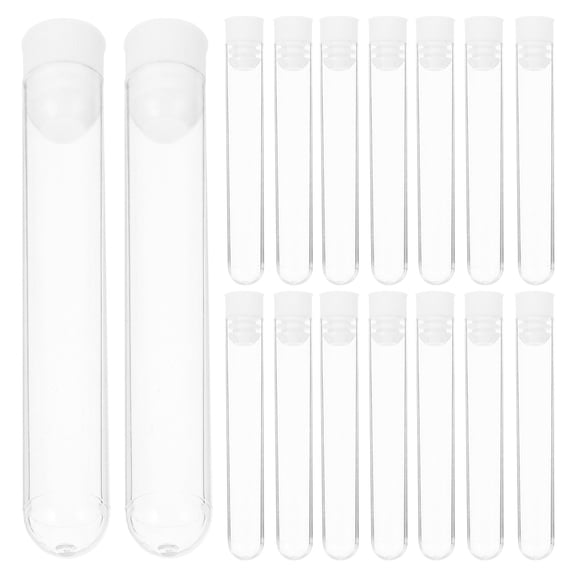 TABLZONE 50Pcs Assorted Color Plastic Tubes with Lids Premium Hard Shell Small Bottles for Lotion Gel Storage