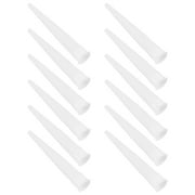 TABLZONE 50pcs Plastic Caulk Nozzles for Sealant Tube Accessories White