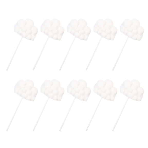 TABLZONE 50Pcs White Cloud Cake Decorative Toppers for Birthday Party Events