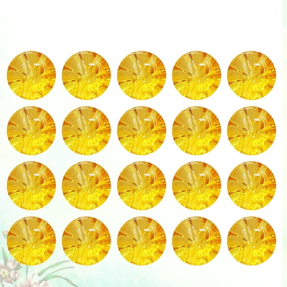 TABLZONE 50Pcs Yellow Clothes Button Convenient and Durable Eco Friendly for Coats and Jeans