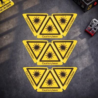 TABLZONE 50Set Electrical Warning Sign Security Sticker Assorted Color ...
