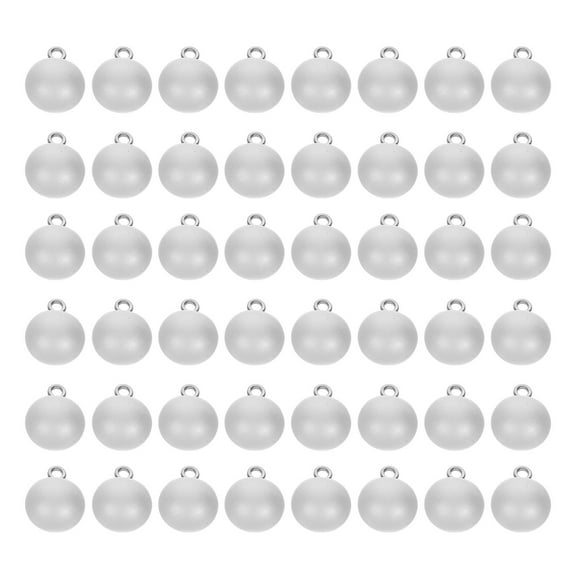 TABLZONE Sewing Buttons Elegant White Plastic Half Round Design 50Pcs