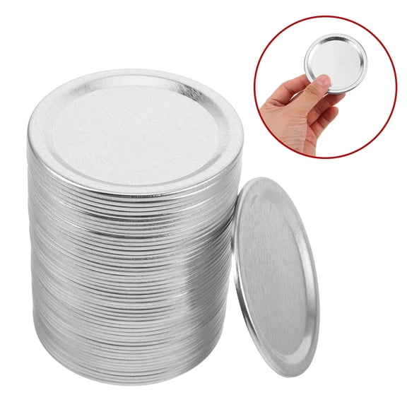 TABLZONE Jar Lids Tinplate Replacement 50 Pieces Vintage Look