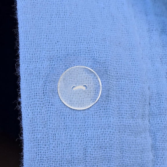 TABLZONE Handmade Shirt Buttons Transparent Resin DIY Use Durable Construction 50Pcs