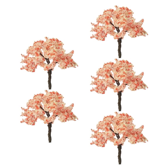 TABLZONE 5-Pack Miniature Garden Trees Metal Decor Simulated Tree Ornaments for Terrariums and Dollhouses