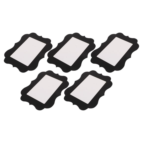 TABLZONE 5Pcs Black Paper Frames with Stand Tabletop Picture Display Ideal for Family Memories