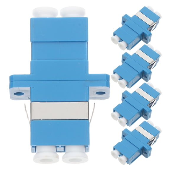TABLZONE 5Pcs Blue Lc to Lc Fiber Coupler Kit Easy Installation for Fiber Cable Connection