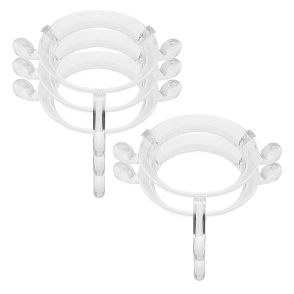 TABLZONE 5Pcs Baseball Holder Display Rack Acrylic Baseball Base for Tabletop Decoration