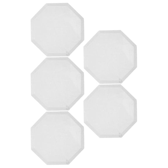 TABLZONE 5Pcs Clear Glass Fabric Weights for Sewing Pattern Cutting with Ergonomic Design