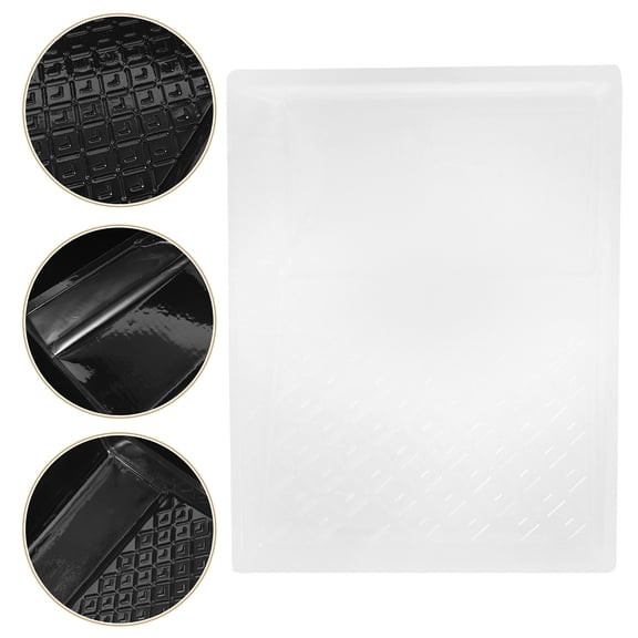 TABLZONE 5Pcs Clear Paint Tray Liners Lightweight Plastic Liner for Home Painting Use