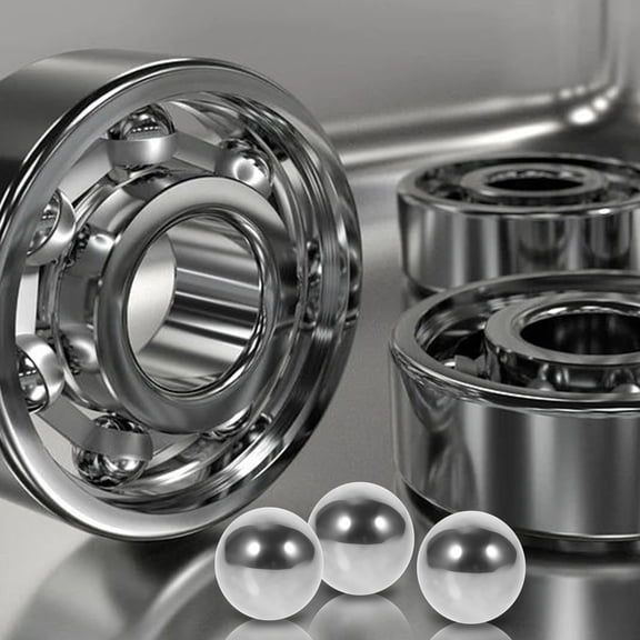TABLZONE 5Pcs Plated Silver Carbon Steel Precision Bearing Balls Strong Durable for Automotive Use