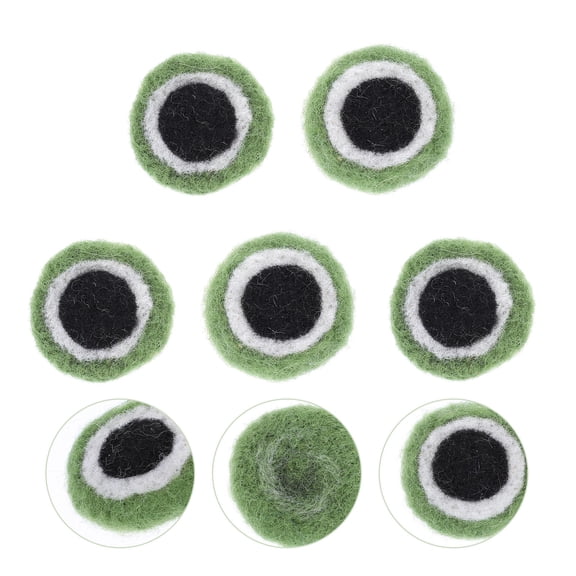 TABLZONE 5 Pcs Assorted Color Felt Eyes for Crafts Wool Textile Accessories for Creative Crafting