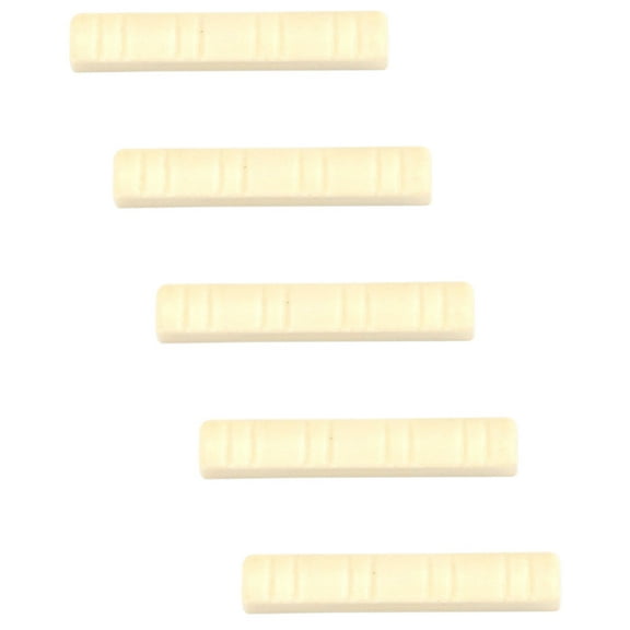TABLZONE 5Pcs Guitar Bridge Nut Plastic Durable for Mandolin and 8 String Instruments