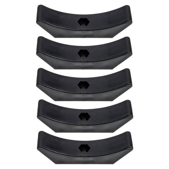 TABLZONE 5Pcs Stable Dumbbell Weight Rack Black Plastic for Gym Storage