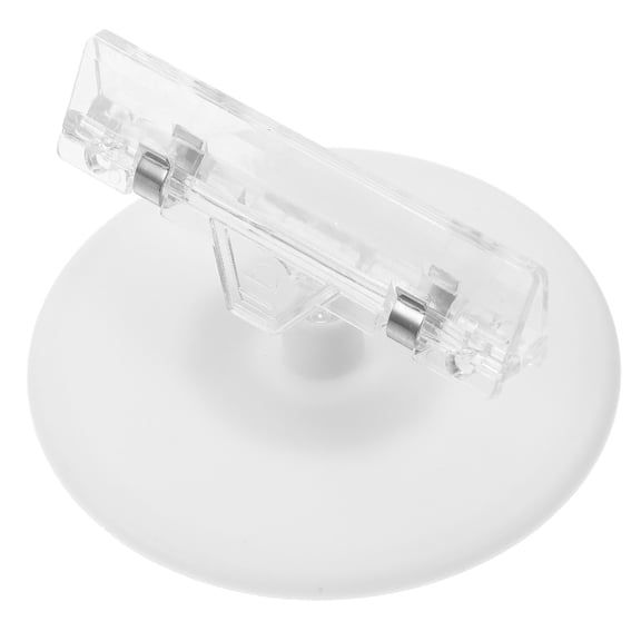 TABLZONE 5Pcs Plastic and Metal White Sign Clips for Table Tent Signs Photo Stands and Party Number Holders