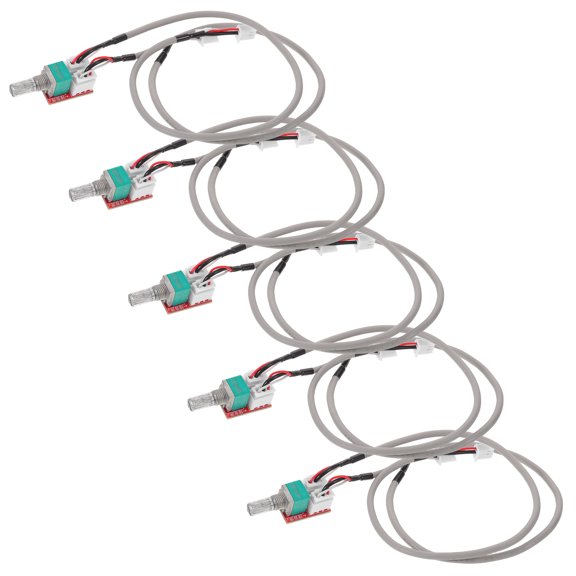 TABLZONE 5-Pack Volume Control Potentiometers for Amplifier Boards with Dual Channel and Smooth Adjustment