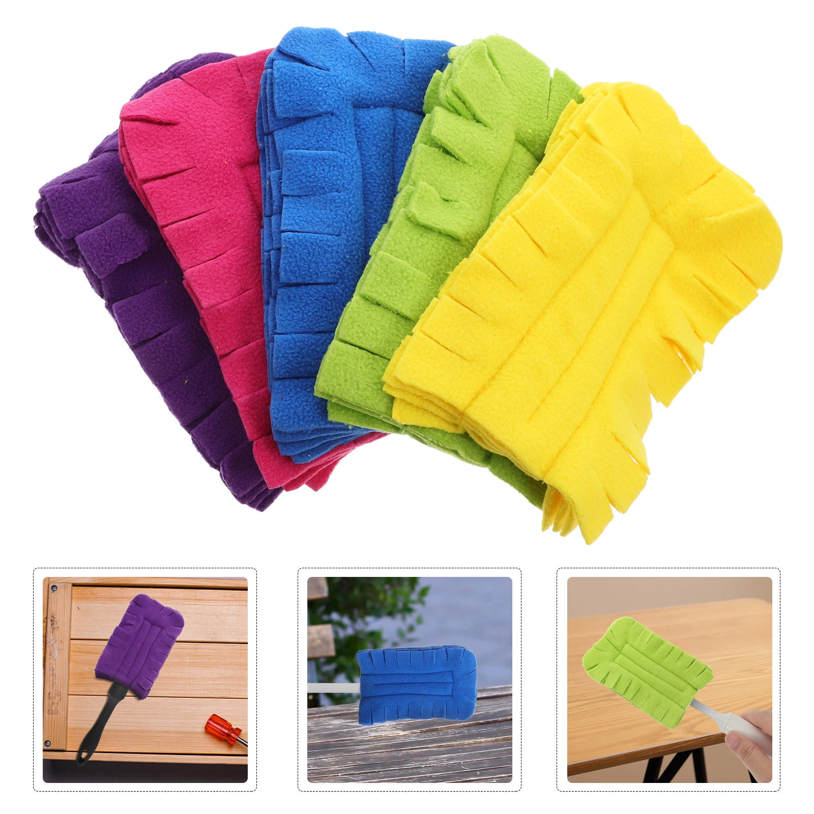 Flashdry Dusters TABLZONE 5-Pack Washable Flannel Dry Duster Replacement Refills for ...
