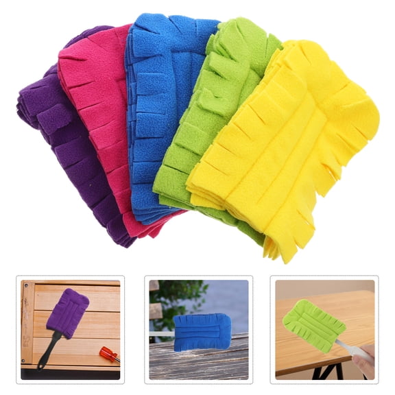 TABLZONE 5-Pack Washable Flannel Dry Duster Refills for Effective Dust Removal and Cleaning Maintenance