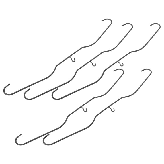 TABLZONE 5Pcs Wide Shoulder Iron Wire Jersey Hanger Heavy Duty Non Slip No Mark Clothes Storage