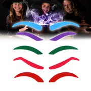 TABLZONE 5pcs Fake Eyebrows Costume for Season, Lint Cloth Accessory