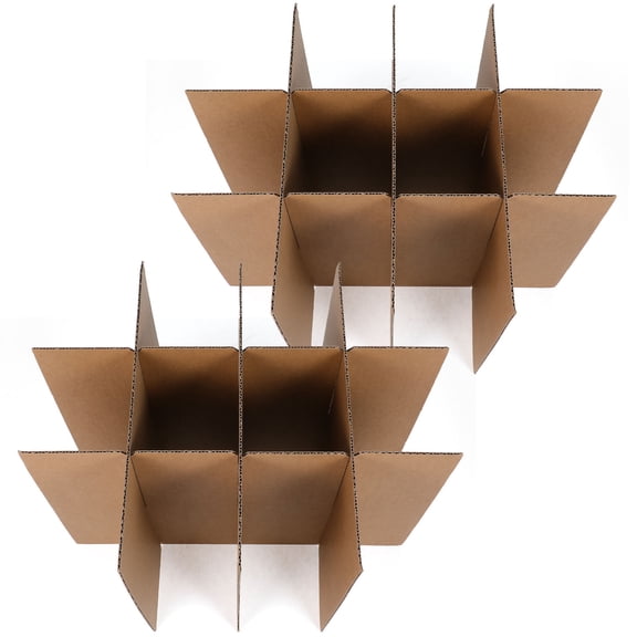 TABLZONE Shipping Box Divider Inserts, Beige Paper, Easy to Use, Versatile Design, 5Pcs