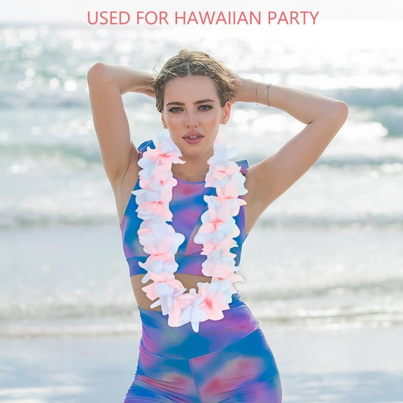 TABLZONE 5pcs Hawaiian Themed Party Decorations Hawaiian Garland Light Blue Cloth Performance Accessory