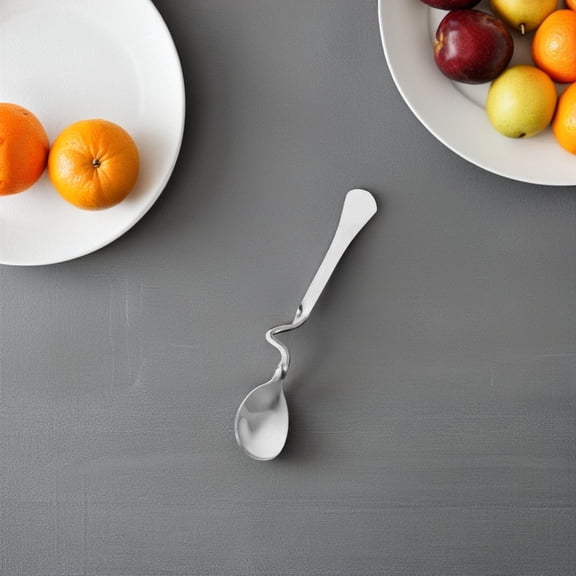 TABLZONE Stainless Steel Creative Spoons with Bending Handle for Kitchen Coffee Jam Stirring and Mixing