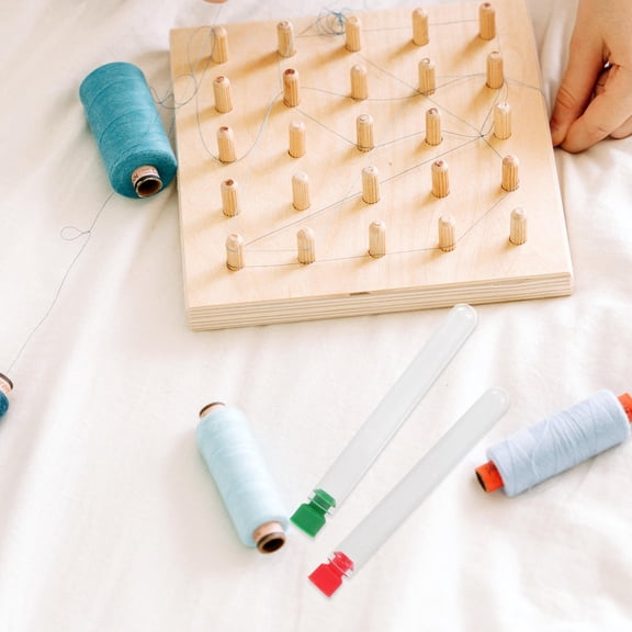 TABLZONE Clear Plastic Needle Bottle Container for Craft and Hobby Storage, 60 Pieces Organizer for Small Parts