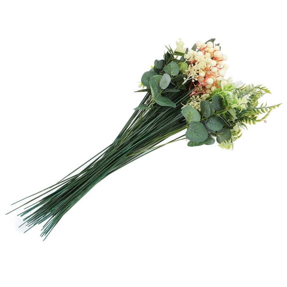 TABLZONE 60Pcs Fake Green Leaf Branch Picks Assorted Color Artificial Leaf Decor for Party