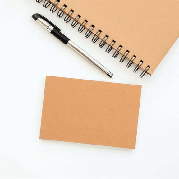TABLZONE Thick Khaki Cardstock Paper, Portable Note Cards for Crafts, Office, School Projects and Uses