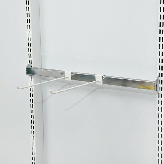 TABLZONE 6PCS Commodity Display Hook Square Tube Hook Painted White Surface for Display