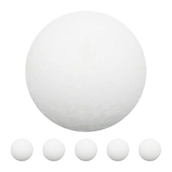 TABLZONE 6PCS White Lightweight Foosball Standard Size Plastic for Foosball Table Accessories Set