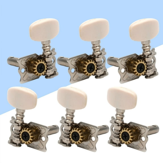 TABLZONE Vintage Guitar Pegs Set of 6 for Acoustic Guitar and Ukulele Tuning Pegs Replacement