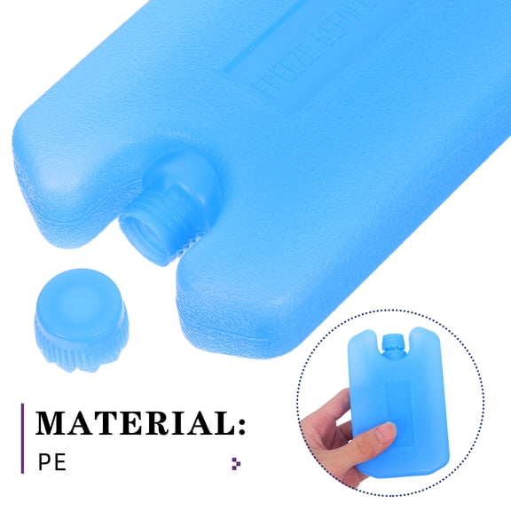 TABLZONE 6-Pack Small Ice Blocks for Freezer, PE Material for Fast Cooling and Effective Temperature Control