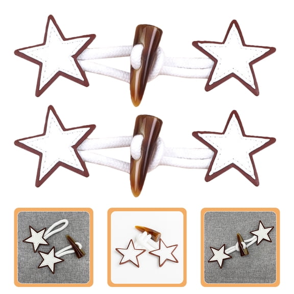 TABLZONE Elegant Imitation Horn Buttons for Coat and Jacket Enhancement 6Pairs