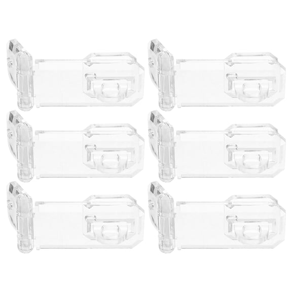 TABLZONE 6-Pack Clear Acrylic Hasp Locks for Portable Display Box Security and Accessories