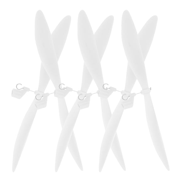TABLZONE 6Pcs Aircraft Model Building Kits White Propeller Props for Activities