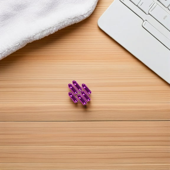 TABLZONE 6Pcs Aluminum Alloy Dart Protectors Purple With Durability For Competitive Play