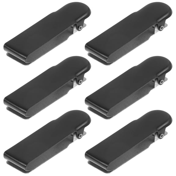 TABLZONE Metal Clips for Cash, Black, Quick and Easy Use, Practical for Small Business, 6Pcs