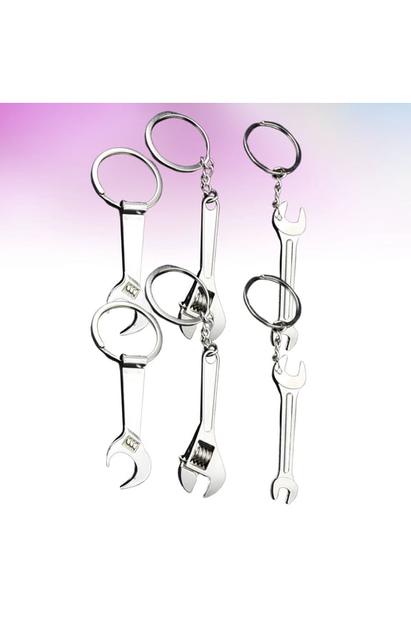 Fathers Day Keychains Tool Key Holder Set 6 Pieces Multi-Tool Accessories