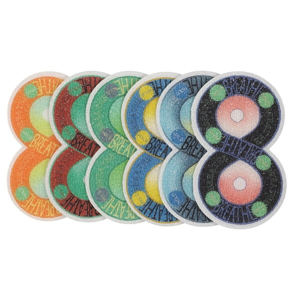 TABLZONE Calm Down Sticker Multi Paper 6Pcs for Phone Back Decorations